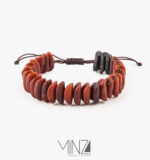 ” Red Datestone ” Bracelet