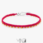 " Happy " Silver Anklet