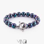 ” Violet ” Silver Bracelet