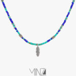 " Macaw " Silver Necklace