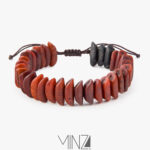 ” Red Datestone ” Bracelet