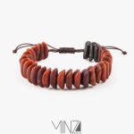 ” Red Datestone ” Bracelet