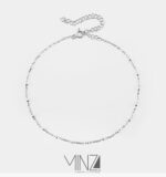 " Round " Silver Anklet