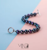 ” Violet ” Silver Bracelet