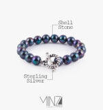 ” Violet ” Silver Bracelet