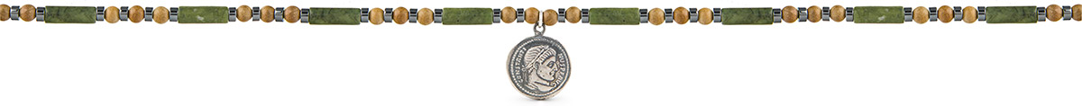 " Caesar " Silver Necklace