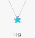 " Starfish " Silver Necklace