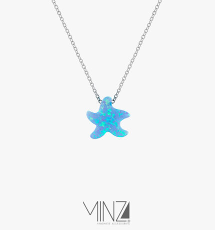 " Starfish " Silver Necklace