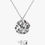 ” Luminous Circlet ” Silver necklace