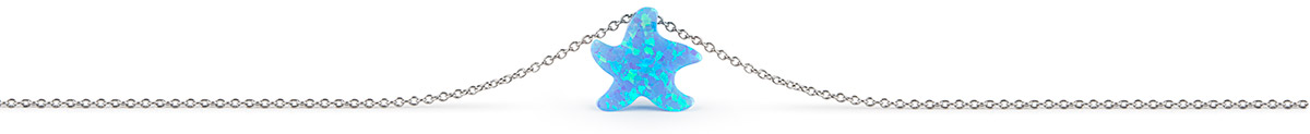 " Starfish " Silver Necklace