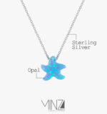 " Starfish " Silver Necklace