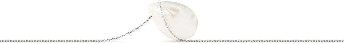 " Oyster " Silver Necklace