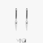 " Gothic " Silver Earrings