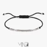 "Morse Code" Silver Bracelet