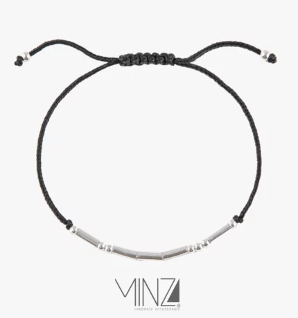 "Morse Code" Silver Bracelet