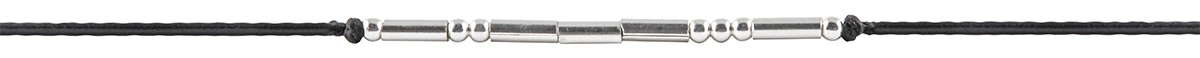 "Morse Code" Silver Bracelet