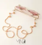 “Aura” 18k Gold Eyewear Chain - Image 2