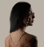 “Aura” 18k Gold Eyewear Chain - Image 3