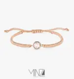 “Pink Quartz” Silver Bracelet