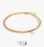 “Star Pendant” Gold Anklet