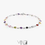 “Rainbow” Silver Bracelet