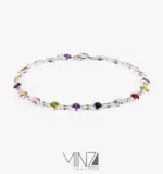 “Rainbow” Silver Bracelet