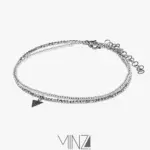 “Triangle” Silver Anklet