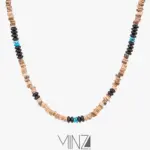“Turquoise Wood” Necklace