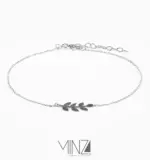 “Wheat” Silver Anklet