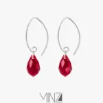 “Crystal Tears” Silver Earrings