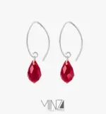 “Crystal Tears” Silver Earrings