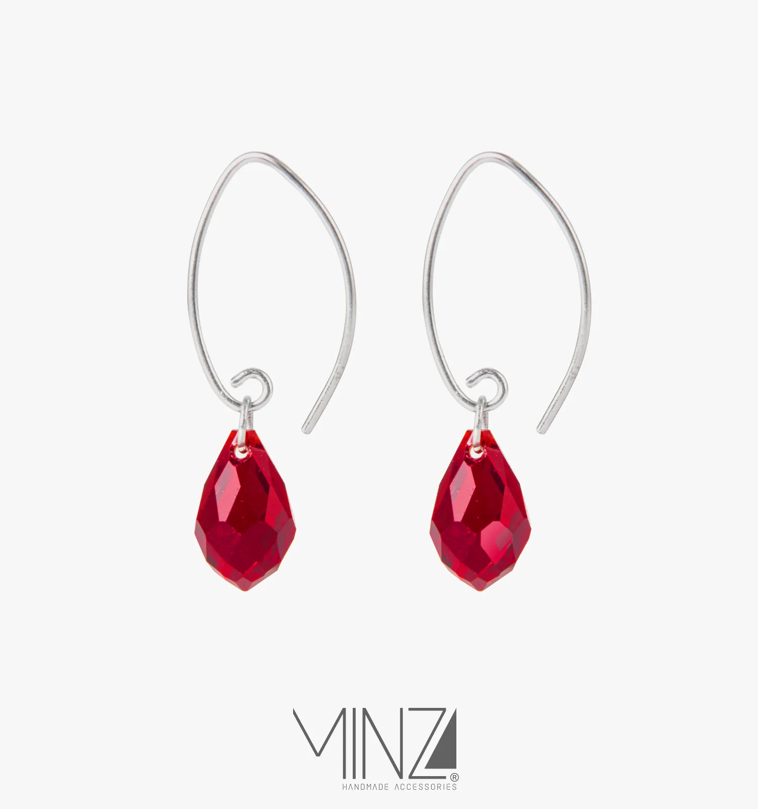 “Crystal Tears” Silver Earrings “Crystal Tears” Silver Earrings