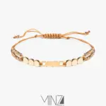 “Square Stone” Gold Bracelet