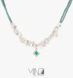 “Moonstone” Gold Necklace