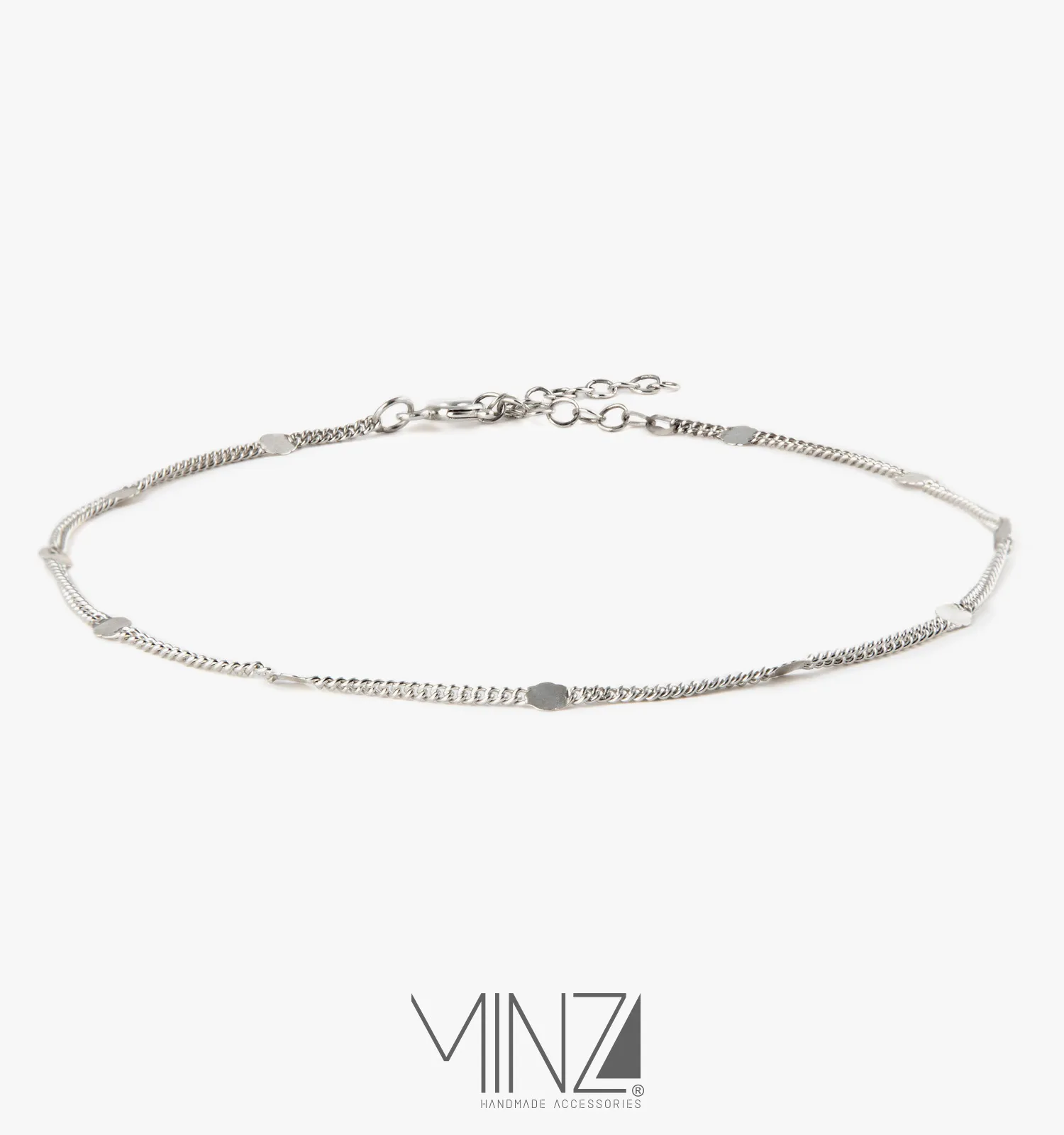 “Cartier Sequins” Silver Anklet “Cartier Sequins” Silver Anklet