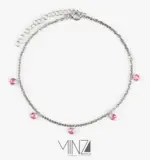 “Spirea” Silver Anklet