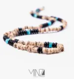 “Turquoise Wood” Necklace