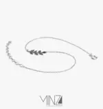 “Wheat” Silver Anklet
