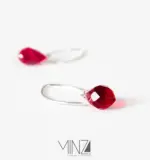 “Crystal Tears” Silver Earrings