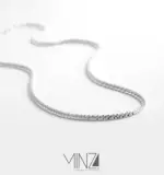 “Textural” Silver Necklace