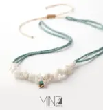 “Moonstone” Gold Necklace