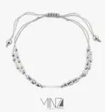 “Square Stone” Silver Bracelet