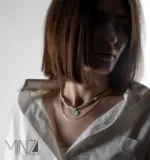 “Textural” Silver Necklace