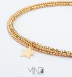“Star Pendant” Gold Anklet