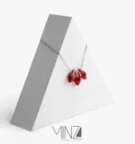 “Three Tears” Silver Necklace