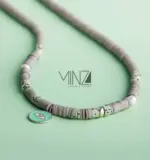 “Green Eyes” Silver Necklace