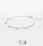 “Spirea” Silver Anklet