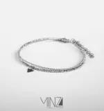 “Triangle” Silver Anklet