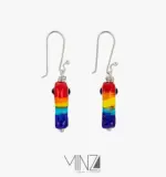 “Colorful Fish” Silver Earrings