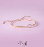 “Pink Quartz” Silver Bracelet